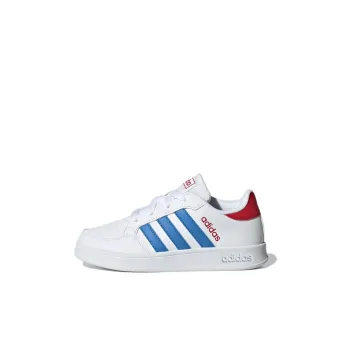 Adidas Neo Breaknet Anti Slip Wear Resistant Low Top Skateboard Shoes White Blue Kids'