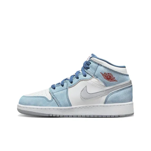 Jordan 1 Mid SE French Blue Light Steel GS