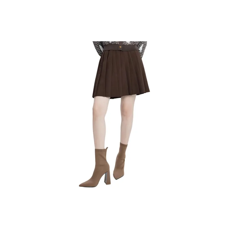 XG Casual Short Skirts Women's Dark Coffee-2