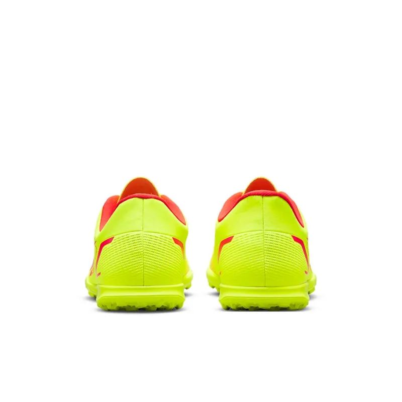 Nike Mercurial Vapor 14 Abrasion Resistant Low Top Kids' Soccer Shoes Neon Yellow Kids'-4