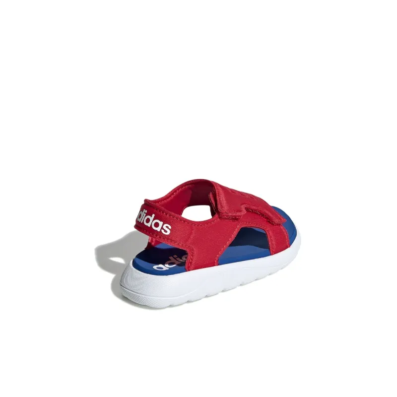 Adidas Comfort Sandal I Low-Top Toddler Shoes Blue Red Infant And Toddler-3