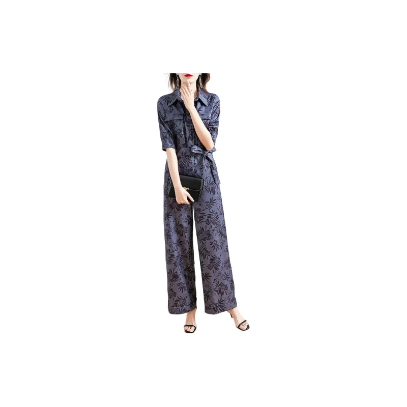【dme】 Jumpsuit Women's Navy Blue-1