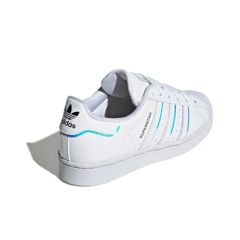 Adidas Originals J Anti Slip Wear Resistant Low Top Kids' Skateboarding Shoes White Teenagers-3