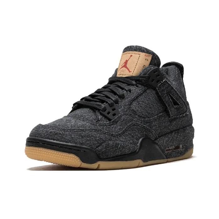 Jordan 4 Retro Levi's Black GS Levi's Tag-1