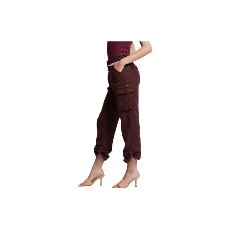 GUESS Eco Nessi Cargo Pants Cargo Pants Women's Dark Brown-3