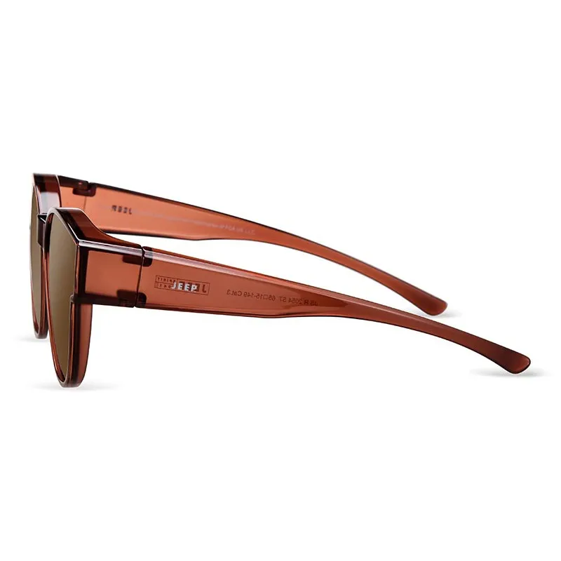 Jeep TR/Memory Plastic Round Sunglasses JSR2054 Unisex-5