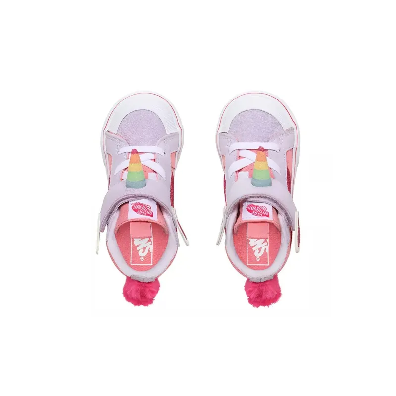 Vans SK8 Reissue 138 V Anti Slip Wear Resistant High Top Skateboard Shoes Pink Infant And Toddler-3