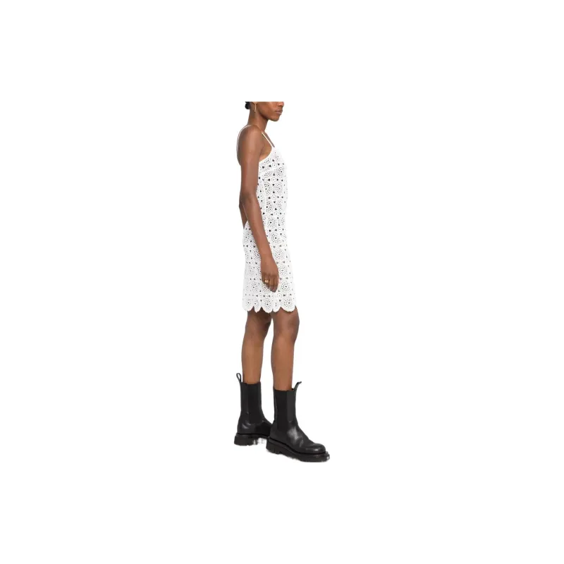 Rotate Sleeveless Dresses Women's White-3