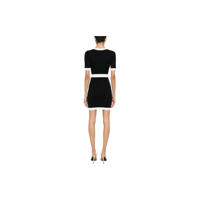 Elisabetta Franchi Monogram jacquard Mini Dress-2