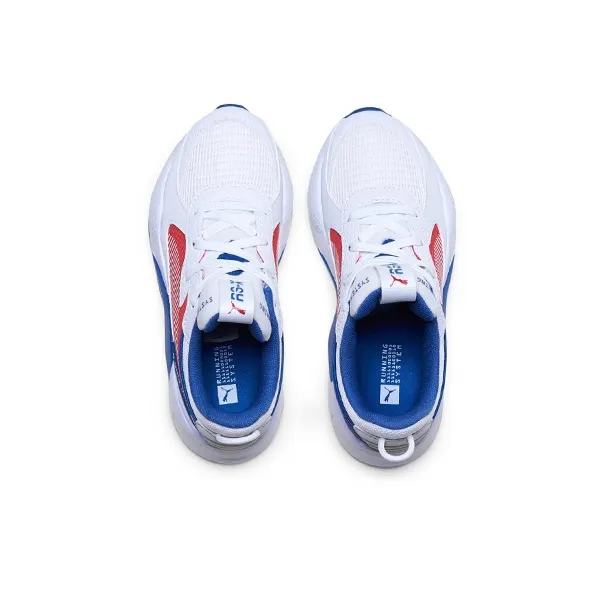 PUMA RS X Cushioning, Wear Resistant Kids Lifestyle Shoes White Blue Red Children Aged 3 7 Years Old-1