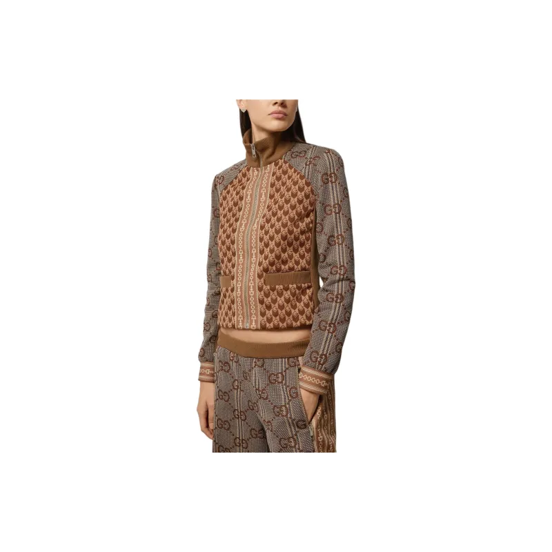 GUCCI Jacquard Jersey 'Coffee'-2
