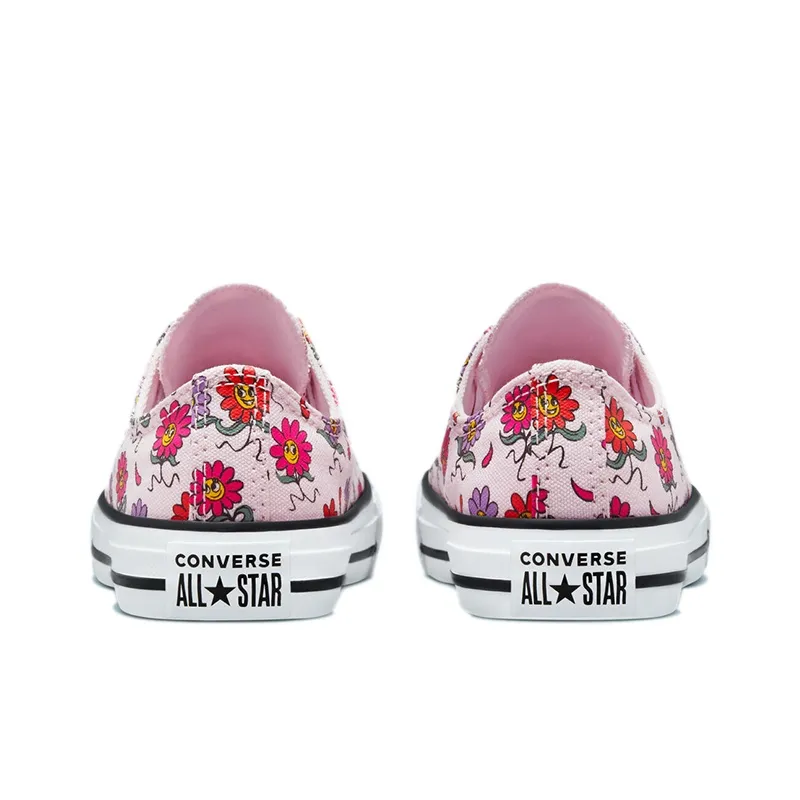 Converse Chuck Taylor All Star Anti Slip Wear Resistant Low Top Kids Canvas Shoes Pink Purple Multicolor Teenagers-4