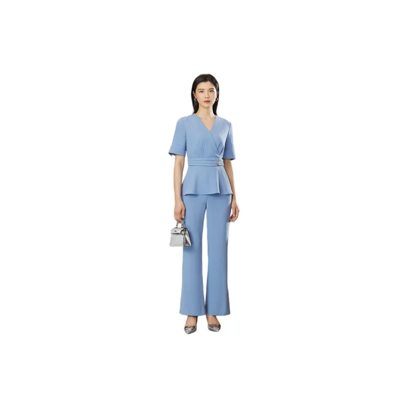 BBLLUUEE Casual Suit Women's Set Moonlight Blue-2