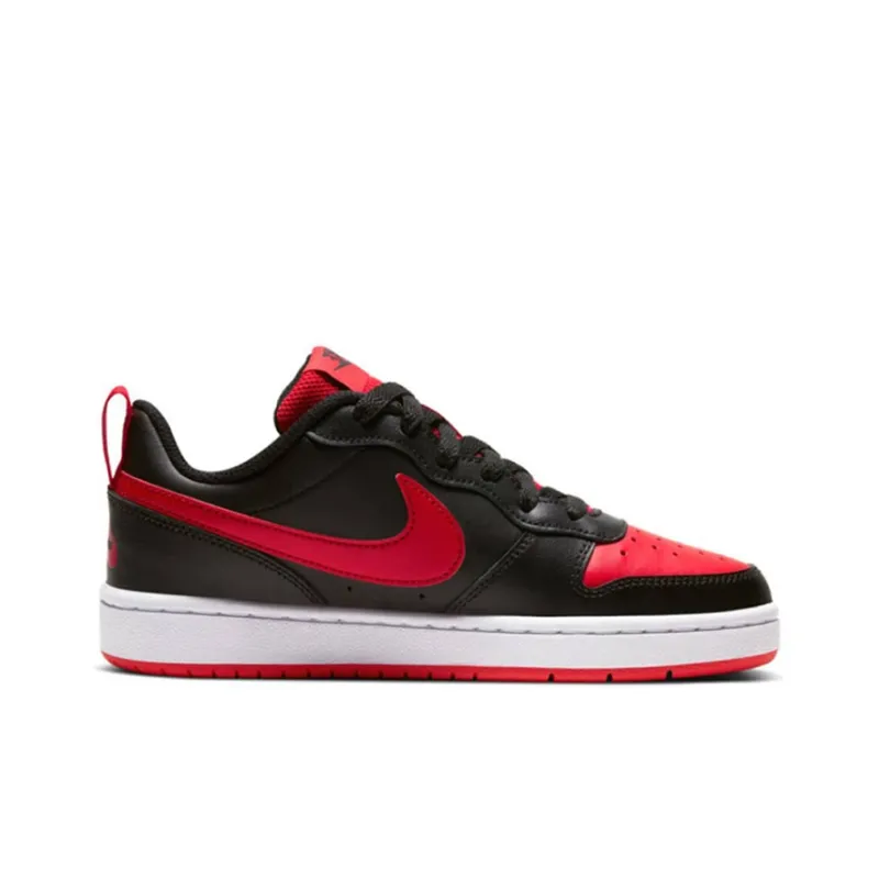 Nike Court Borough Low 2 Black University Red GS-5
