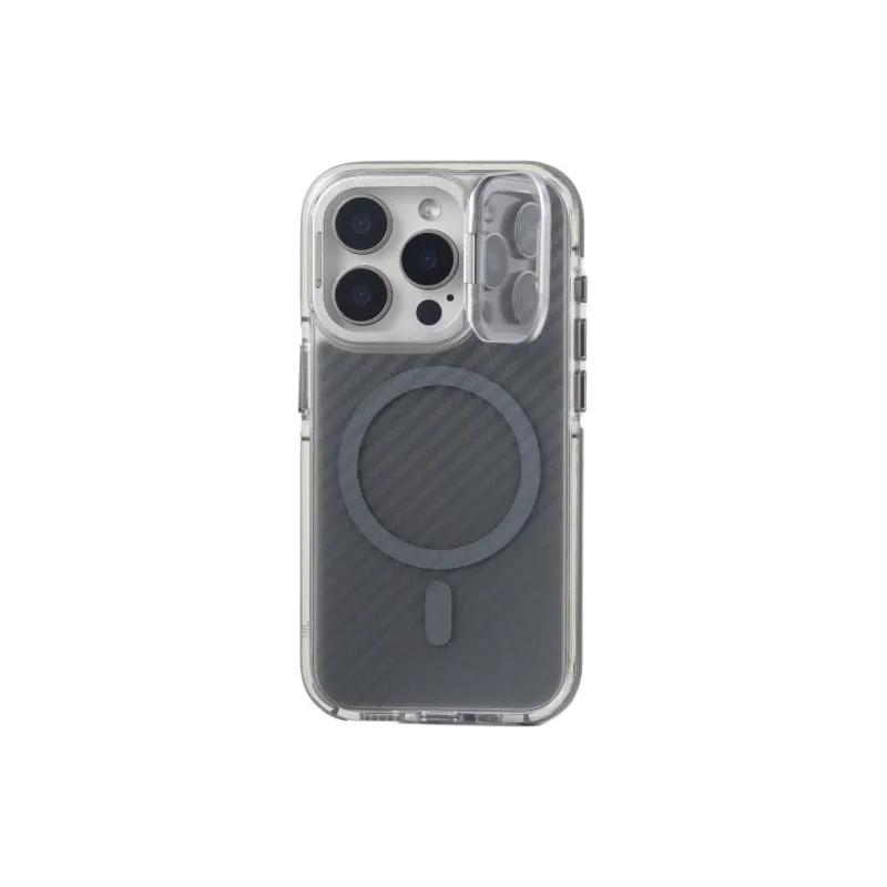 Urban Case Acrylic Material Lens Window Stand Magnetic Phone Cases Compatibility With IPhone 16 Pro Max Trendy And Cool-4