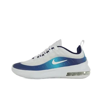 Nike Air Max Axis Cushioning Anti Slip And Wear Resistant Low Top Kids' Running Shoes White Blue Teenagers