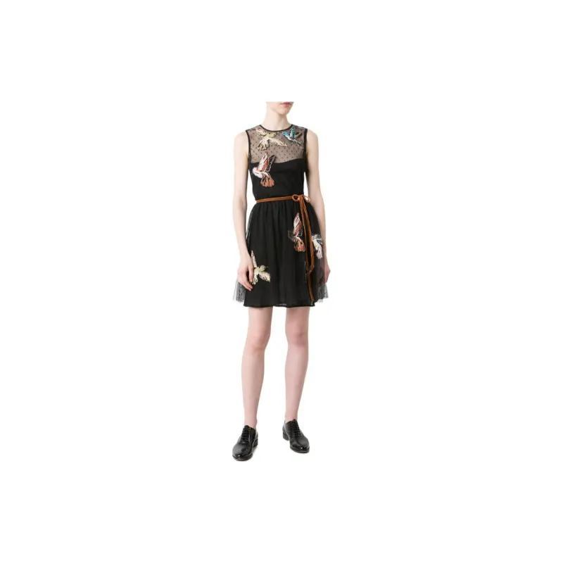 RED VALENTINO Sleeveless Dress Women's Black-4