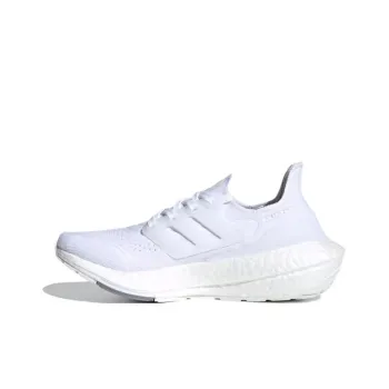 Adidas Ultraboost 21 J Slip Resistant, Abrasion Resistant, Breathable Low Top Kids' Running Shoes White Teenagers