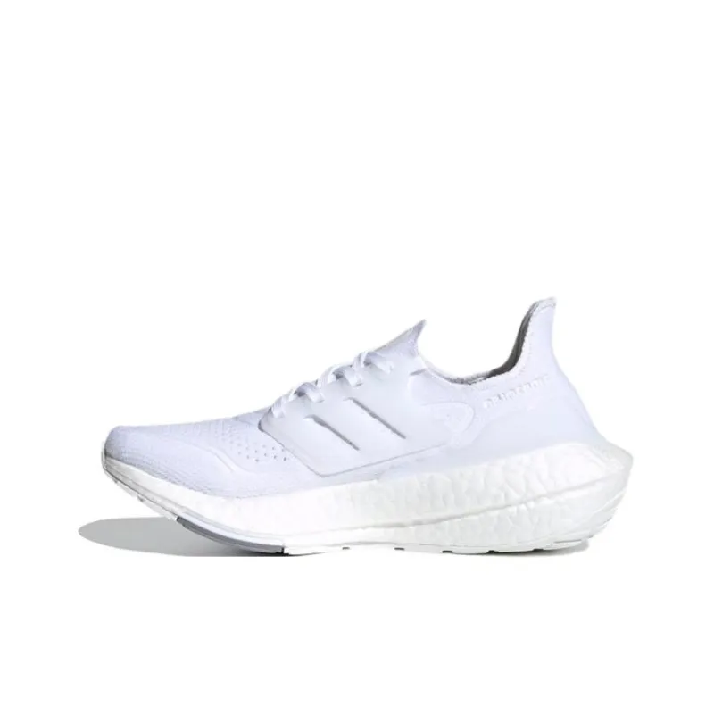 Adidas Ultraboost 21 J Slip Resistant, Abrasion Resistant, Breathable Low Top Kids' Running Shoes White Teenagers-0