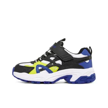 Skechers Stamina Series Slip Resistant Cushioning Abrasion Resistant Kids Lifestyle Shoes Black Blue Yellow Teenagers