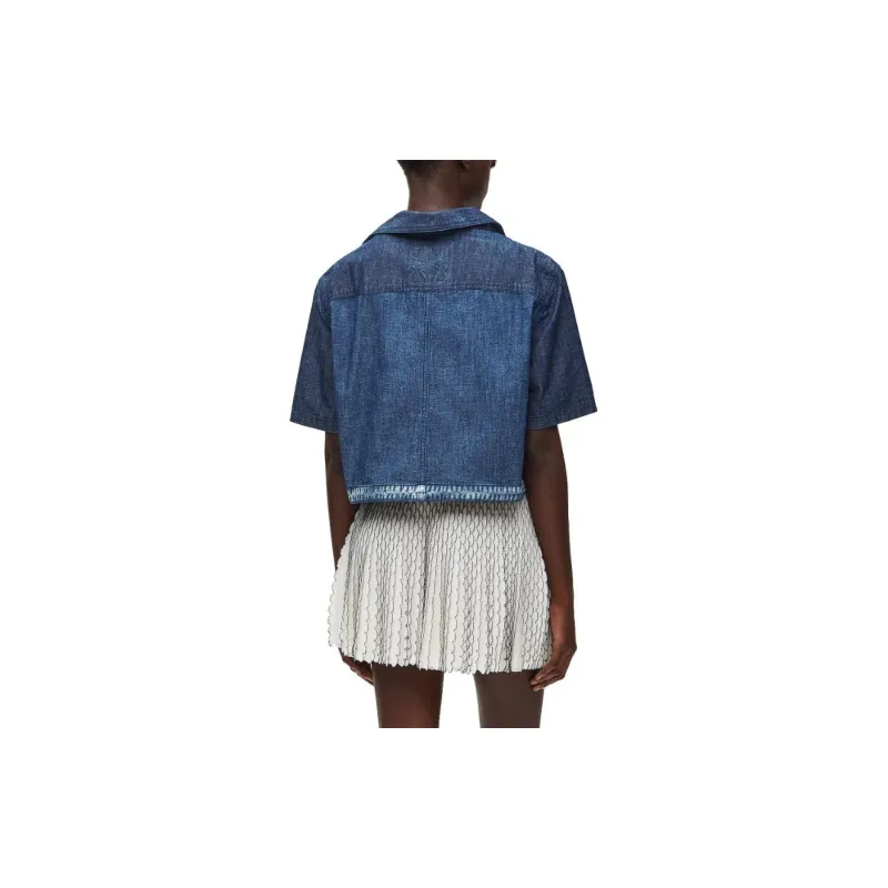 LOEWE Paula's Ibiza Cropped Vareuse 'Indigo Blue'-3