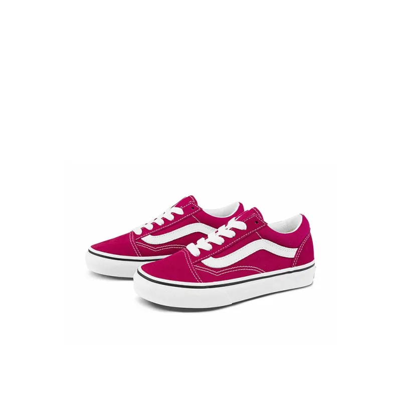 Vans Old Skool Low-Top Kids' Skateboarding Shoes Rose Red Children Aged 3-7 Years Old-1