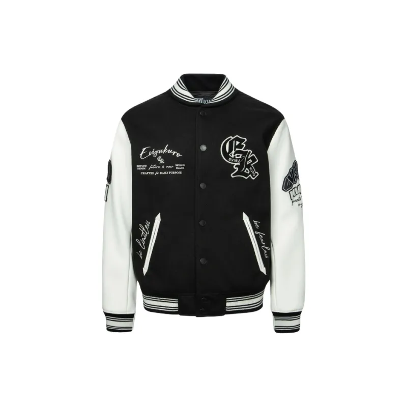 EVISU Puffer Jackets Men Black-1