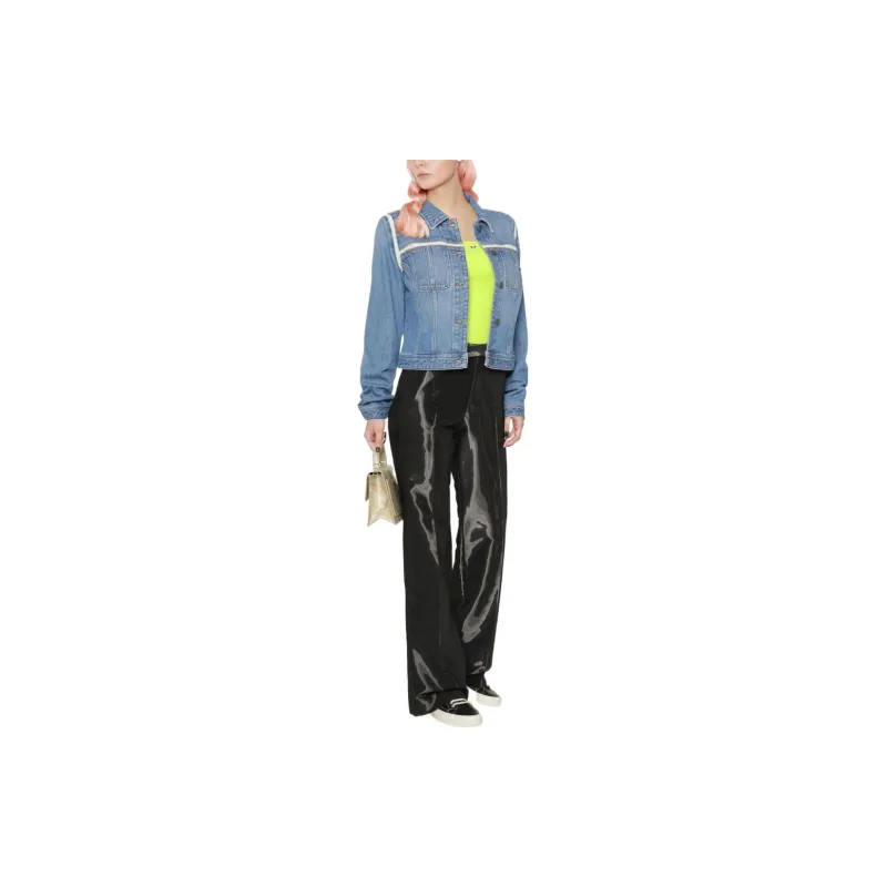 DIESEL Cropped Coats Women's Blue-1