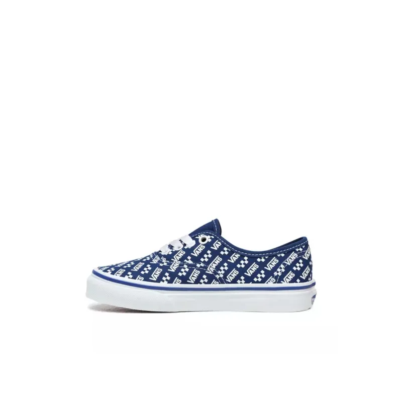 Vans Low Top Kids' Skateboarding Shoes Blue Children Aged 3 7 Years Old-0