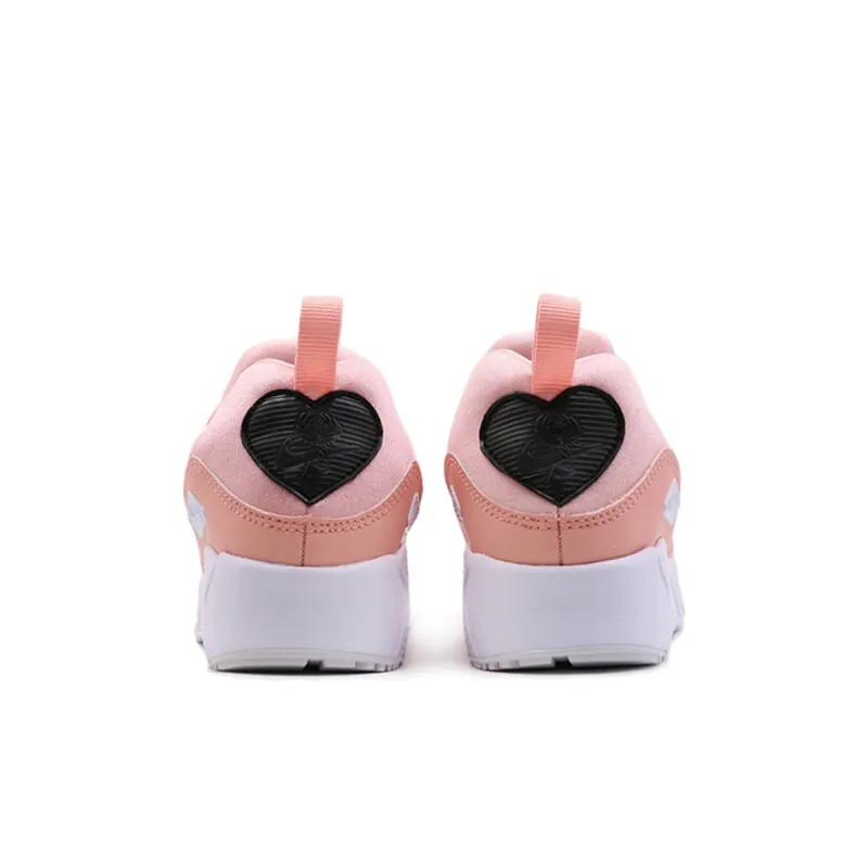 Nike Air Max Tiny 90 Shock Absorbers Low Top Running Shoes Coral Red Children Aged 3 7 Years Old-4