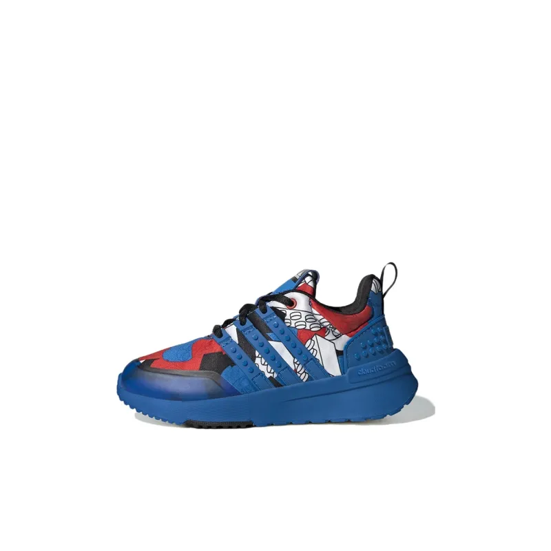 LEGO x Adidas Racer Tr K Anti Slip Wear Resistant Low Top Kids' Running Shoes Blue Red Kids'-0
