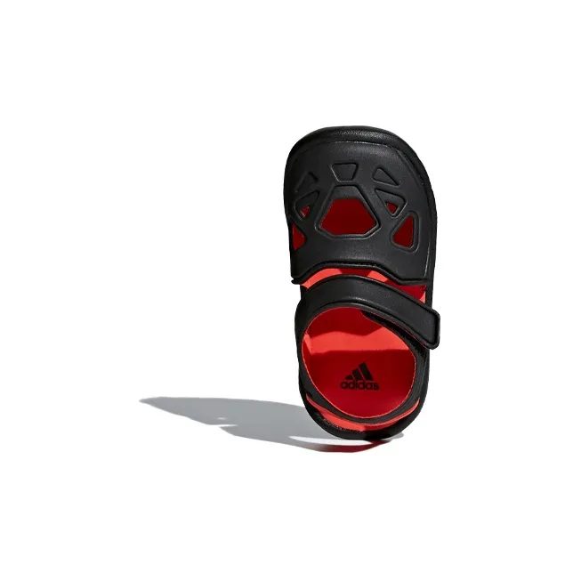 Adidas Neo Fortaswim Low Top Toddler Shoes Black Red Infant And Toddler-4