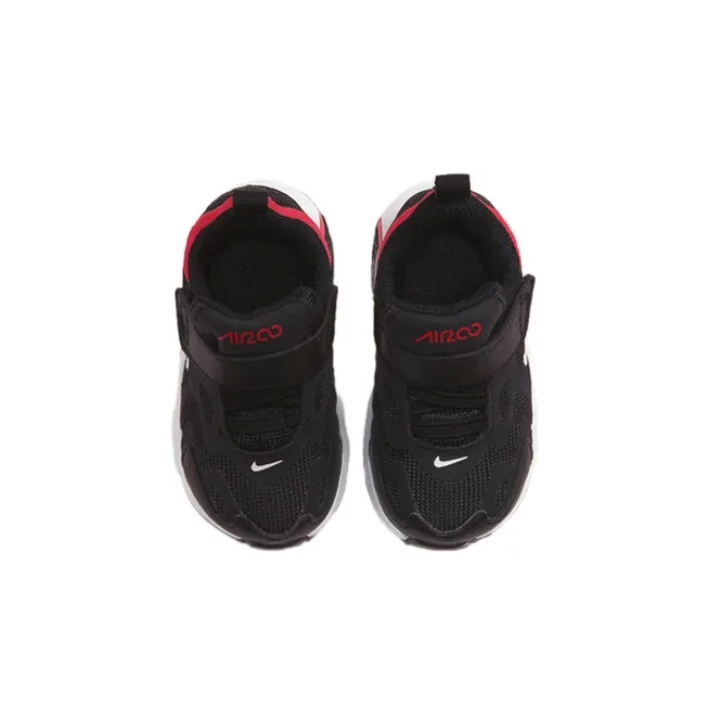 Nike Air Max 200 Shock Absorbers Low Top Running Shoes Black White Red Infant And Toddler-2