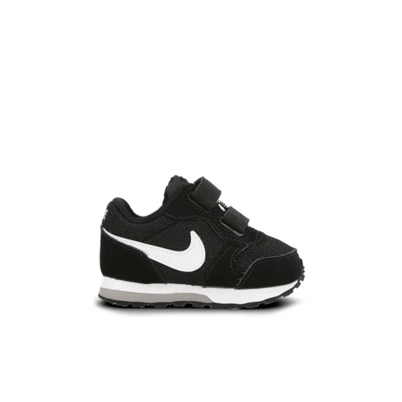 Nike MD Runner 2 Slip Resistant Cushioning Low Top Running Shoes Black White Infant And Toddler-1