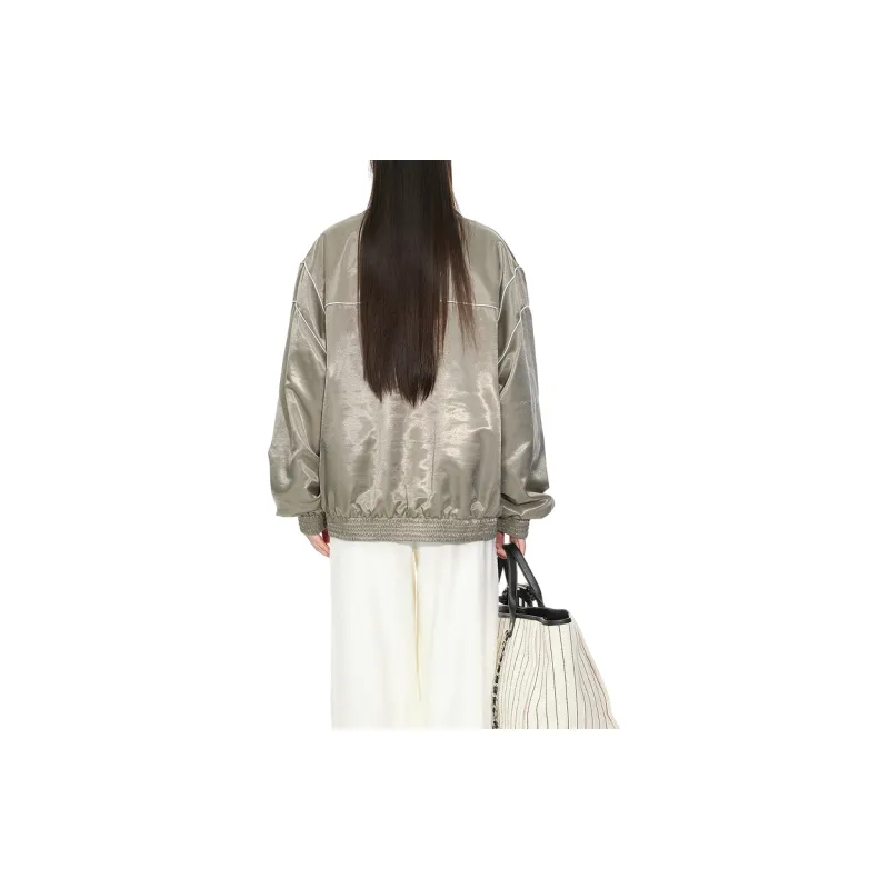 D'zzit Cropped Coats Women's Khaki-3
