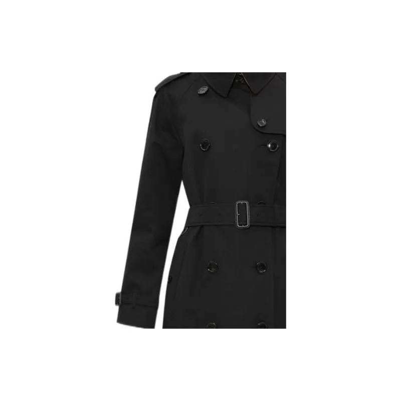 Burberry Double Breasted Belted Trench Coat-4