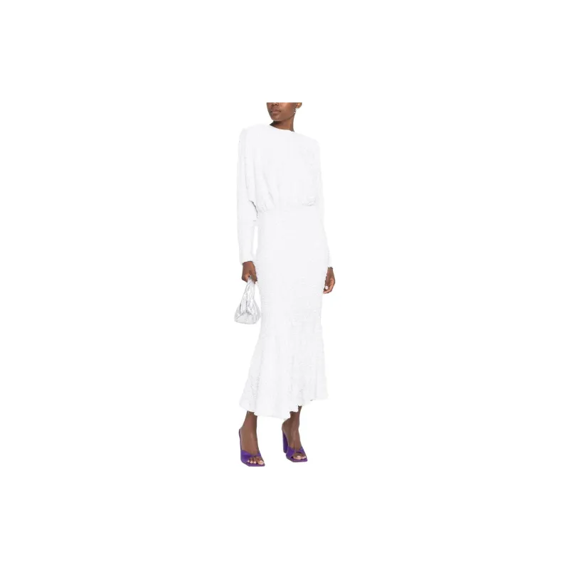 Rotate Long-Sleeved Dresses Women's White-1