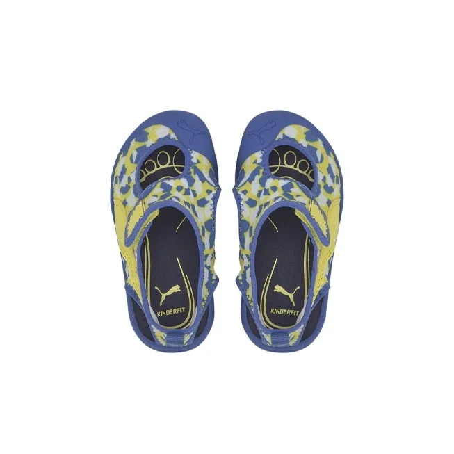 PUMA Aquacat Low Top Toddler Shoes Blue Yellow Infant And Toddler-2