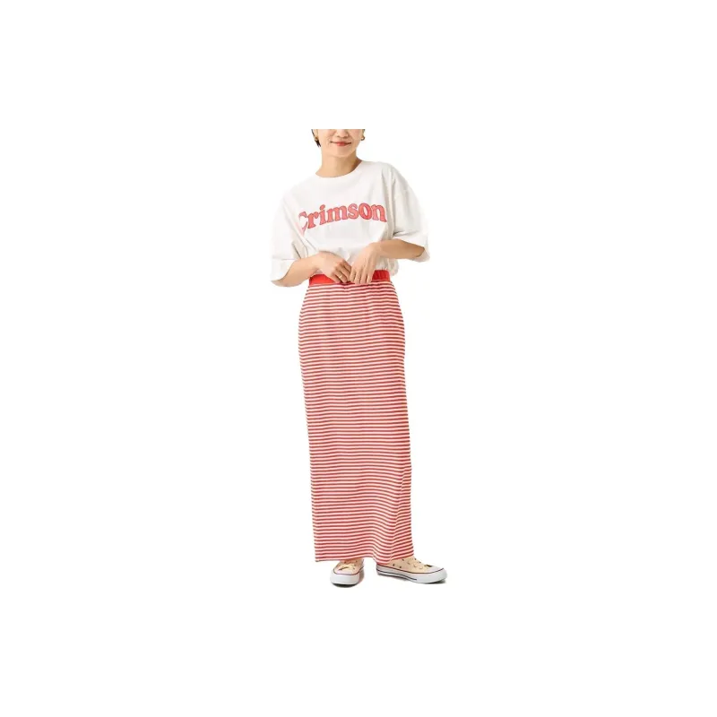 FREAK'S STORE Casual Long Skirts Women's Red-1
