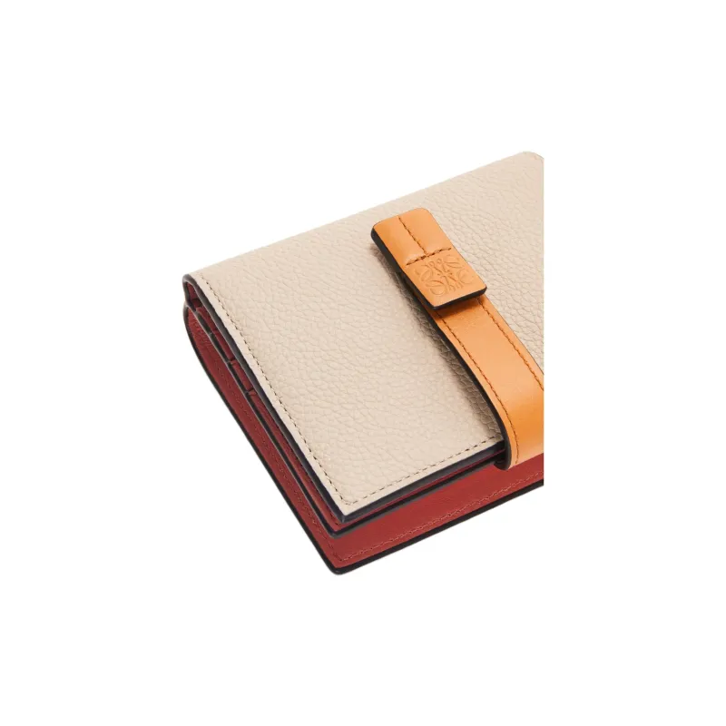 LOEWE Grained Calfskin Wallet Women's Light Oat With Honey-6