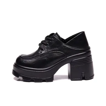 Bull Charm Casual Single Shoes Women's Black