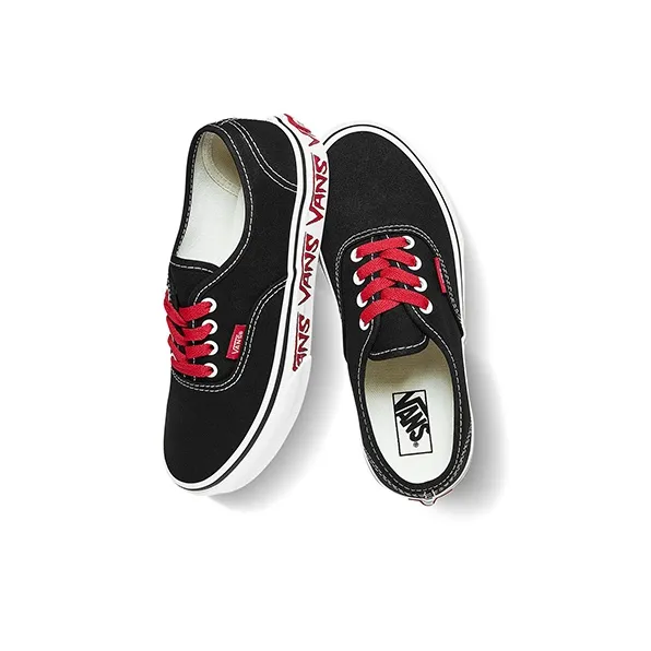 Vans Authentic   Kids 'Sketch Sidewall - Black Red'-4