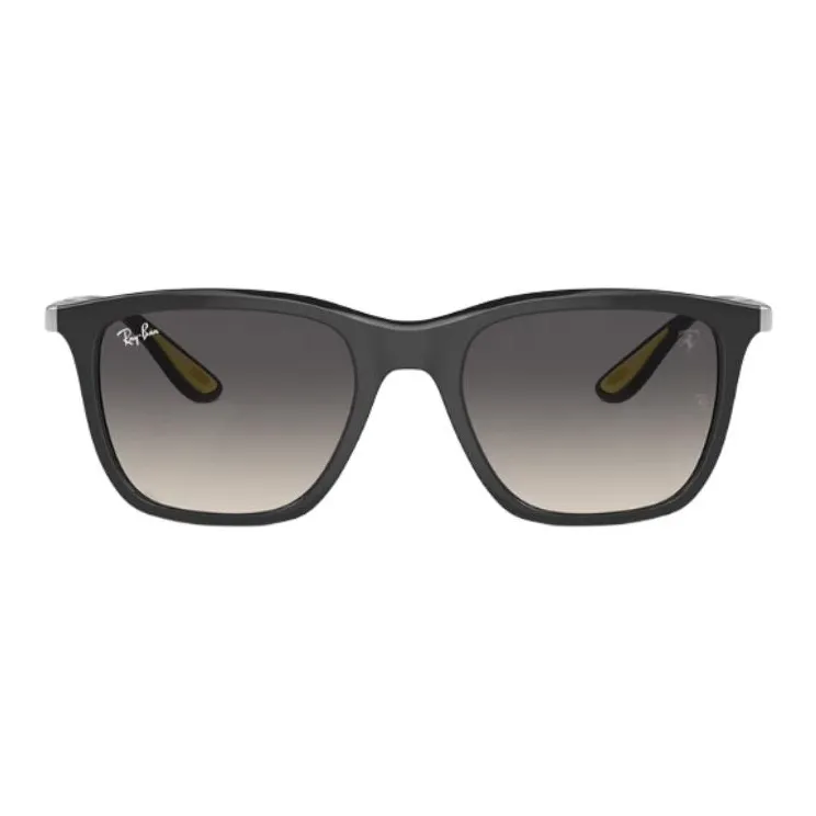 RayBan Plate Frame Nylon Square Sunglasses Unisex Black-1