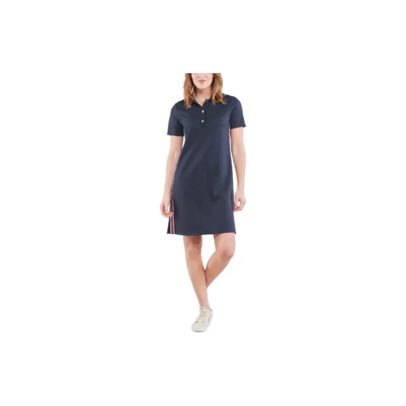 MICHAEL KORS MMK Short Sleeved Dress Women's Dark Blue-1