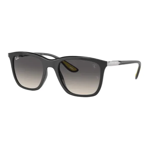 RayBan Plate Frame Nylon Square Sunglasses Unisex Black
