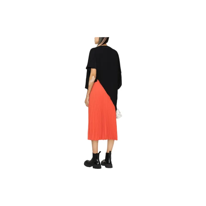 MM6 Maison Margiela High Waist Pleated Skirt-2