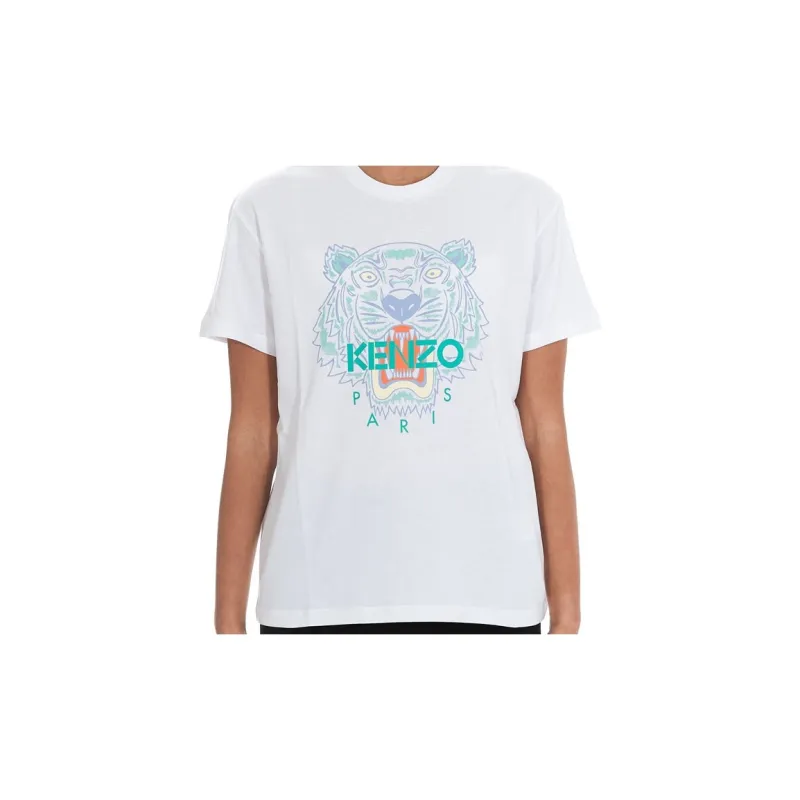 KENZO Tiger Print Short sleeved T shirt-2