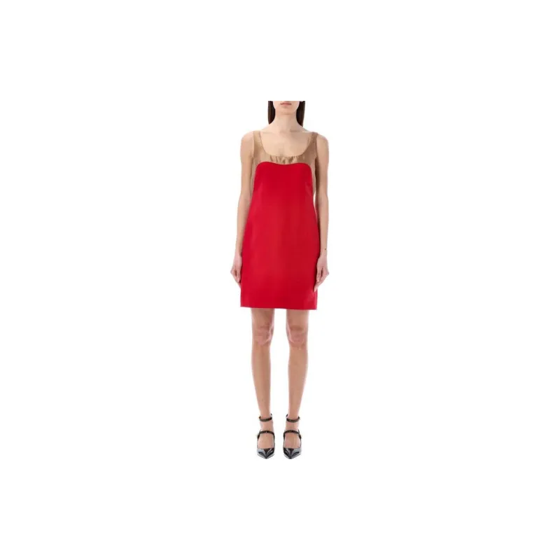 Valentino SS23 Slip Dress Women's Red-1