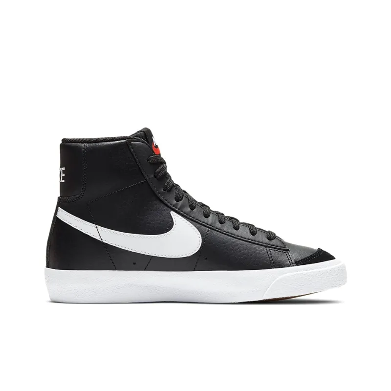 Nike Blazer Mid 77 GS Black White-1