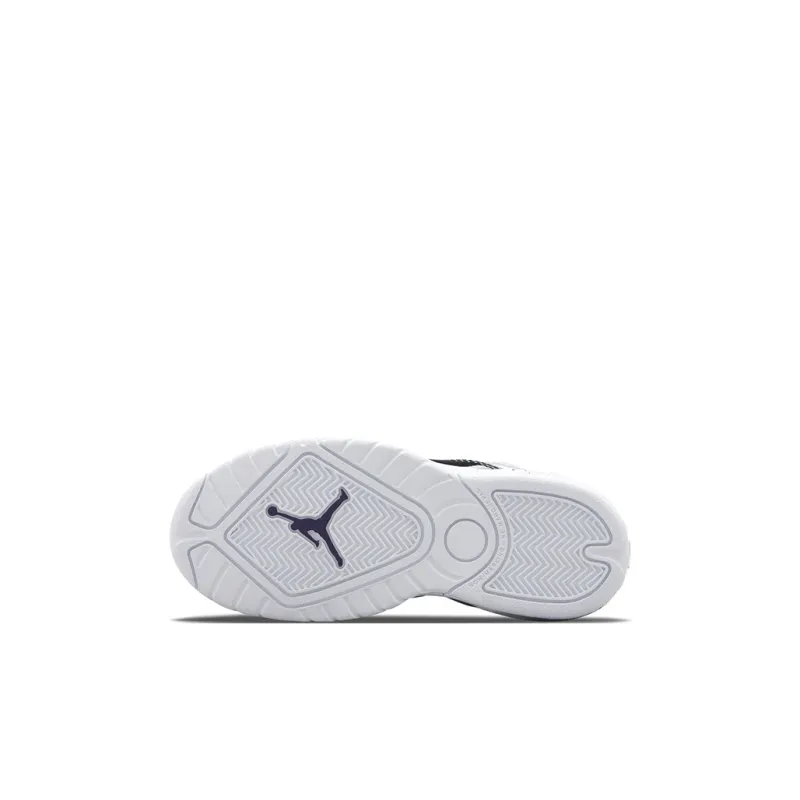 Jordan B'Loyal Shock Absorbers Mid Top Children's Basketball Shoes White Black Children Aged 3 7 Years Old-6